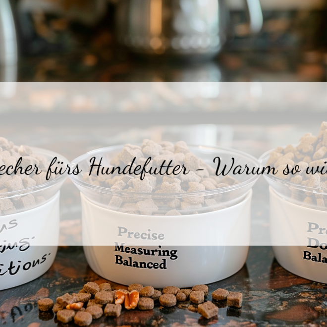 Messbecher für Hundefutter: Genauigkeit für eine ausgewogene Ernährung